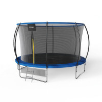 Zahradní trampolína 12FT 366cm + žebřík + síť na boty, modrá - Fuunky