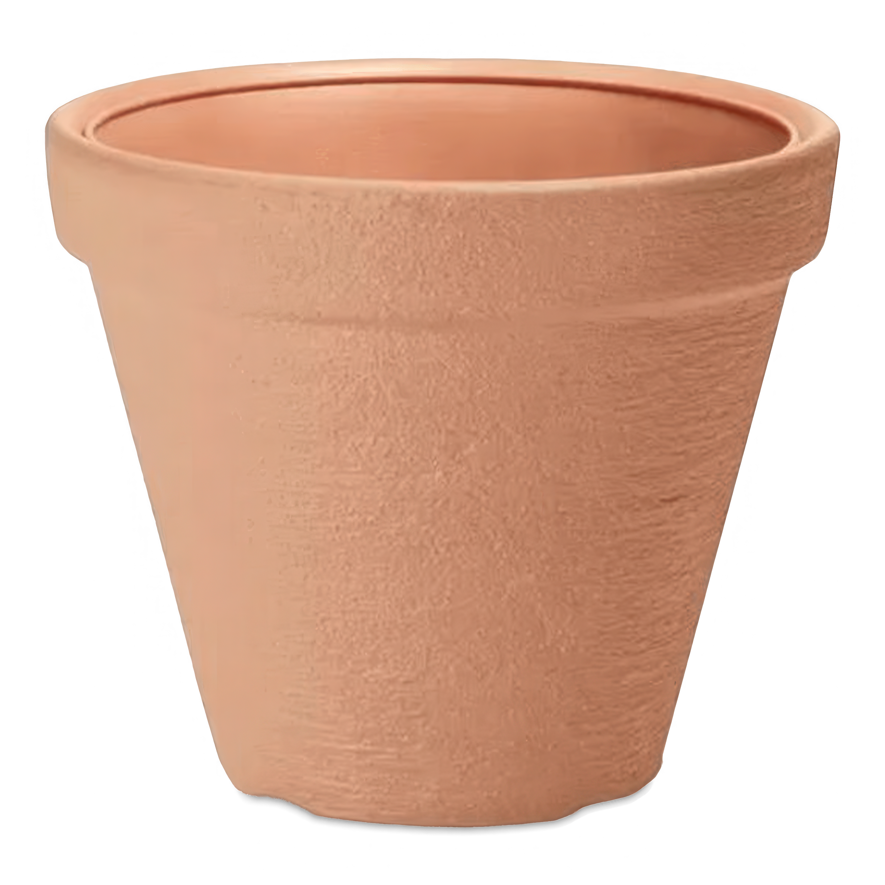 oranžový cihlový květináč