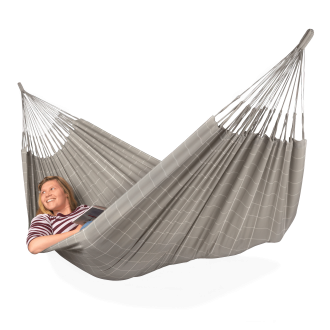 Klasická dvojitá houpací síť BRISA Almond - LA SIESTA