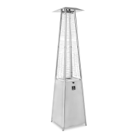 Plynový ohřívač Activa Piramida Cheopsa Inox 13,2 kW