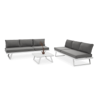 Hliníkový rohový modul MIDWAY White - FOCUS GARDEN