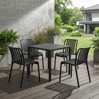 Zahradní set RONA LIGHT/BRIS Black – Bjørkka