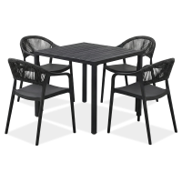 Terasový set TESSA/BRIS Black – Bjørkka