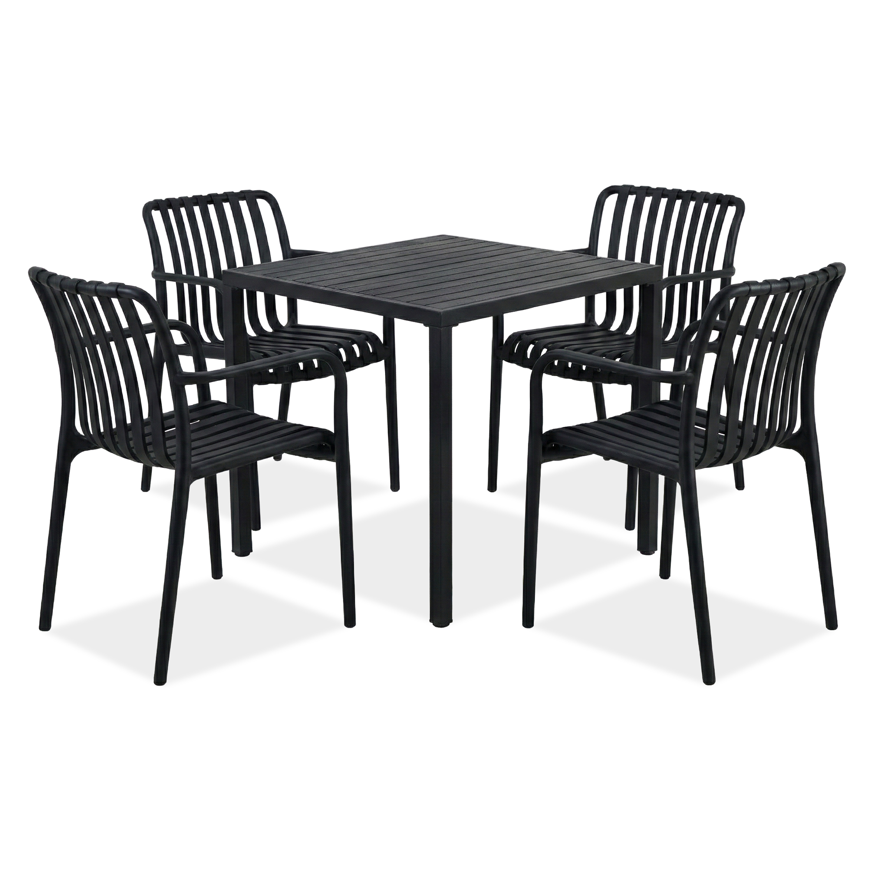 Jídelní set RONA/BRIS černý - Bjørkka