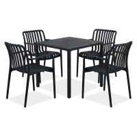 Jídelní set RONA/BRIS černý - Bjørkka