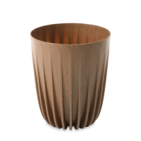 MIRA Eco wood 25cm dekorativní květináč přírodní - LAMELA