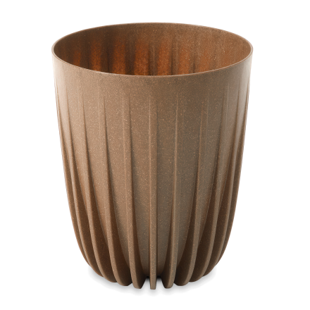 Doniczka dekoracyjna MIRA Eco wood 30cm natural- LAMELA