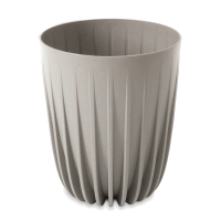 Dekorativní květináč MIRA Eco wood 30cm šedý - LAMELA