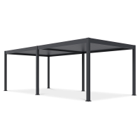 Pergola s LED osvětlením DELUXE Automatic 3,6x7,2 Antracitová - Gutroof