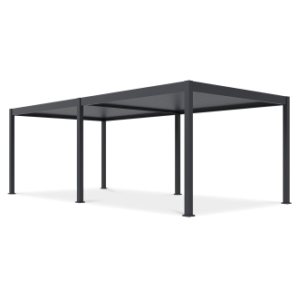 Pergola s LED osvětlením DELUXE Automatic 3,6x7,2 Antracitová - Gutroof