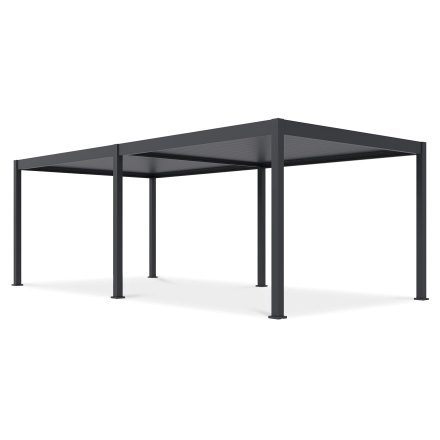 Pergola s LED osvětlením DELUXE Automatic 3,6x7,2 Antracitová - Gutroof