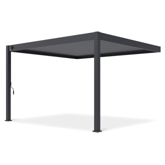 Hliníková pergola DELUXE Wall 3,6x4 Antracit - Gutroof