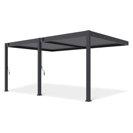 Nástěnná pergola DELUXE Wall 3,6x5,3 Antracit - Gutroof