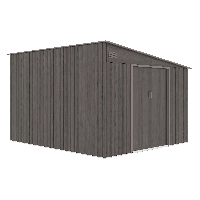 Kovový zahradní domek JASPER 279x321 cm Light Wood