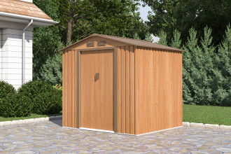 Zahradní domek VECTOR 7x6 Dub/Hnědá - Hardmaister