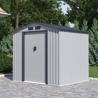 Zahradní domek VECTOR 7x6 světle šedý - Hardmaister