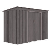 Kovový domek Hardmaister OREGON 261x121 cm Light Wood