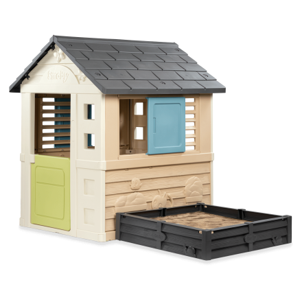 Dětský domeček s pískovištěm 174 x 110 x 127 cm - Smoby