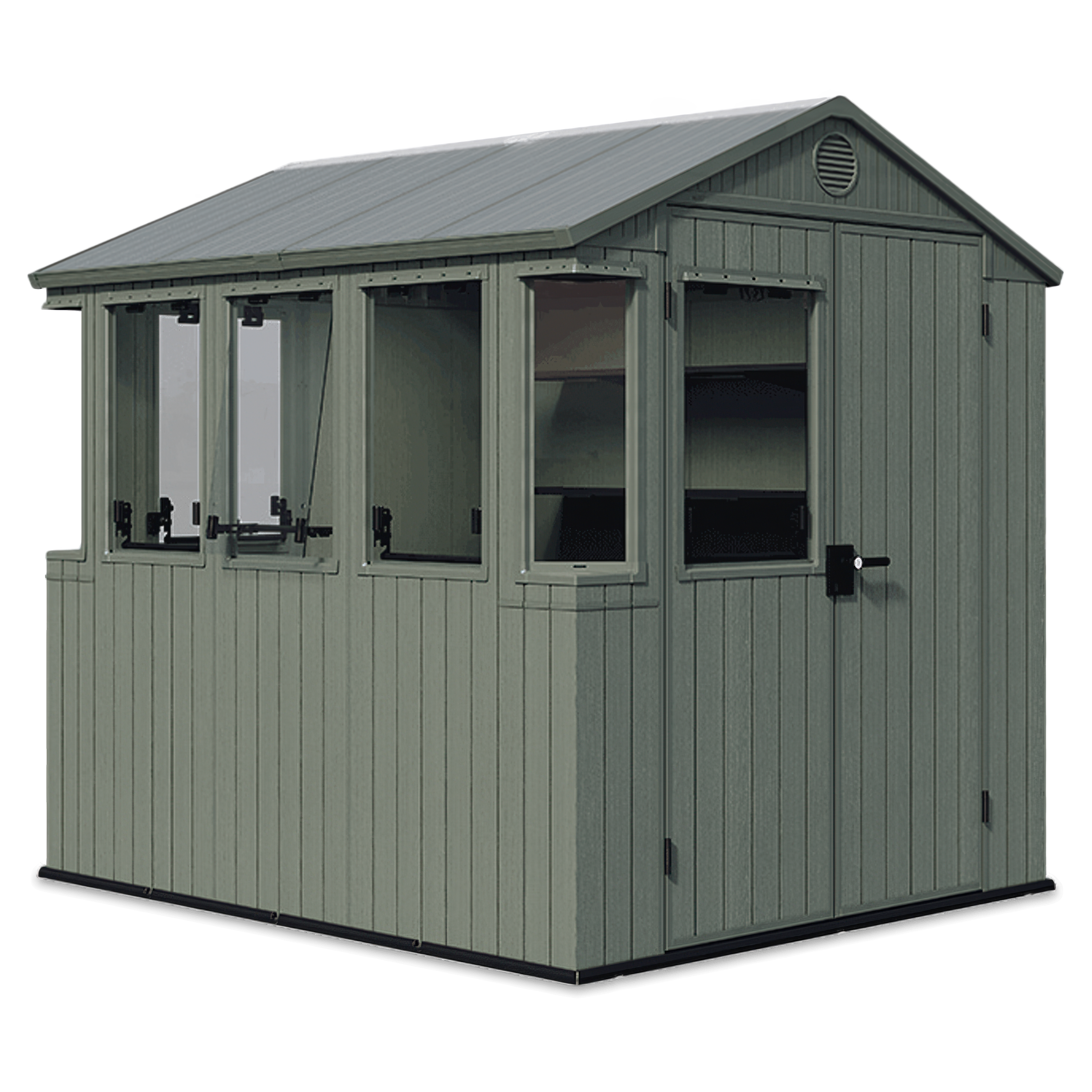 Domek na nářadí se skleníkem 2v1 POTTING SHED 6x8 zelený