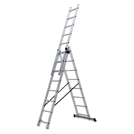 Hliníkový žebřík 3x8 Hardmaister (dosah 4,86 m)