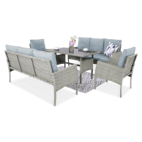 Zahradní set technorattan CORTINA FAMILY Dolphin Grey