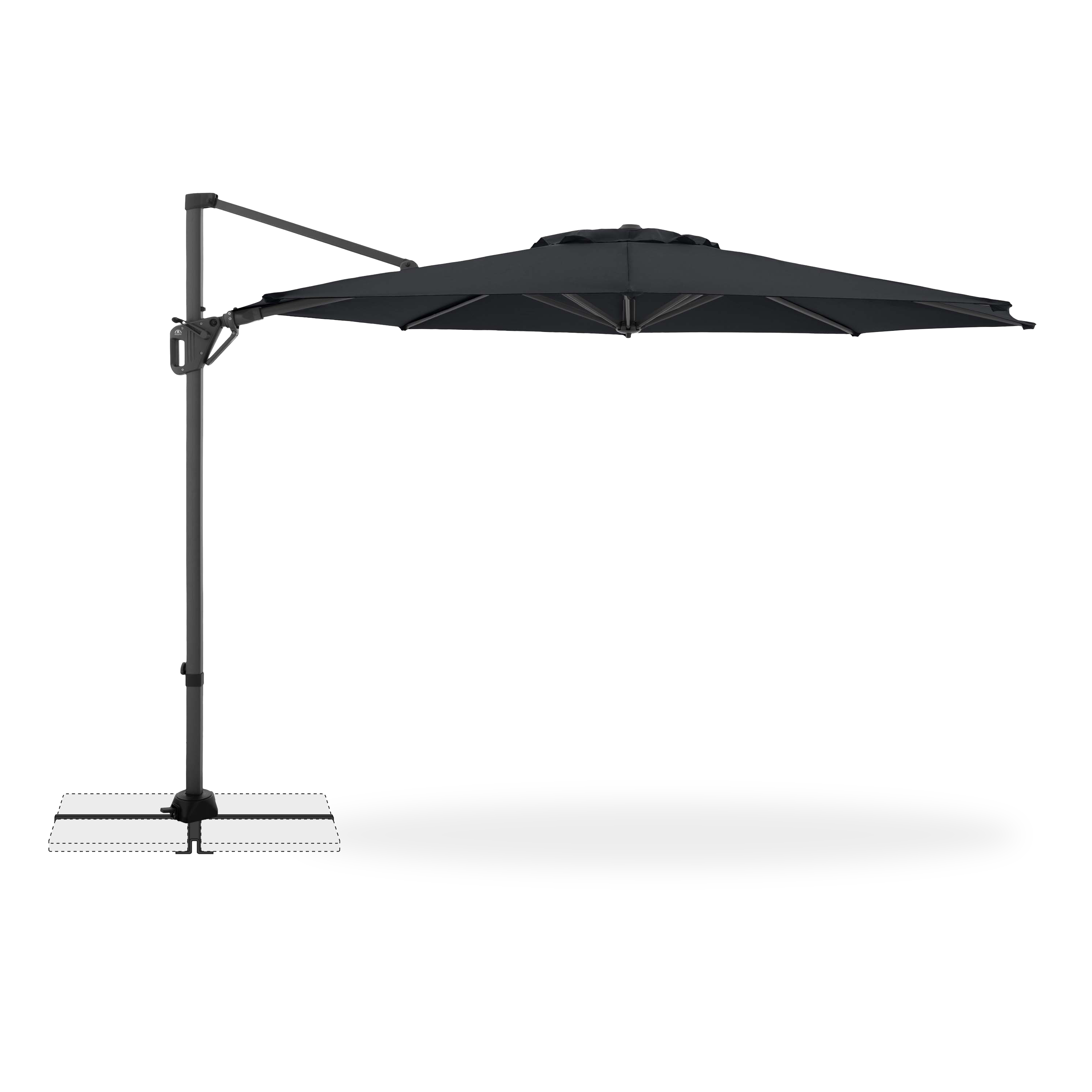 Velký zahradní slunečník LIFE 310 SIDE Antracit - Doppler