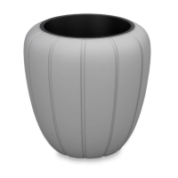 GAJA dekorativní květináč 40x43cm šedý - LAMELA