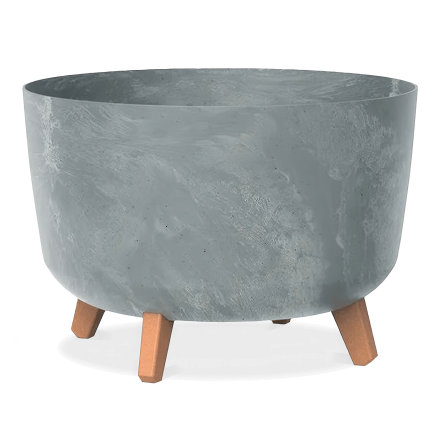 Květináč na nožičkách s betonovým efektem Gracia 39x39x27cm beton - PROSPERPLAST
