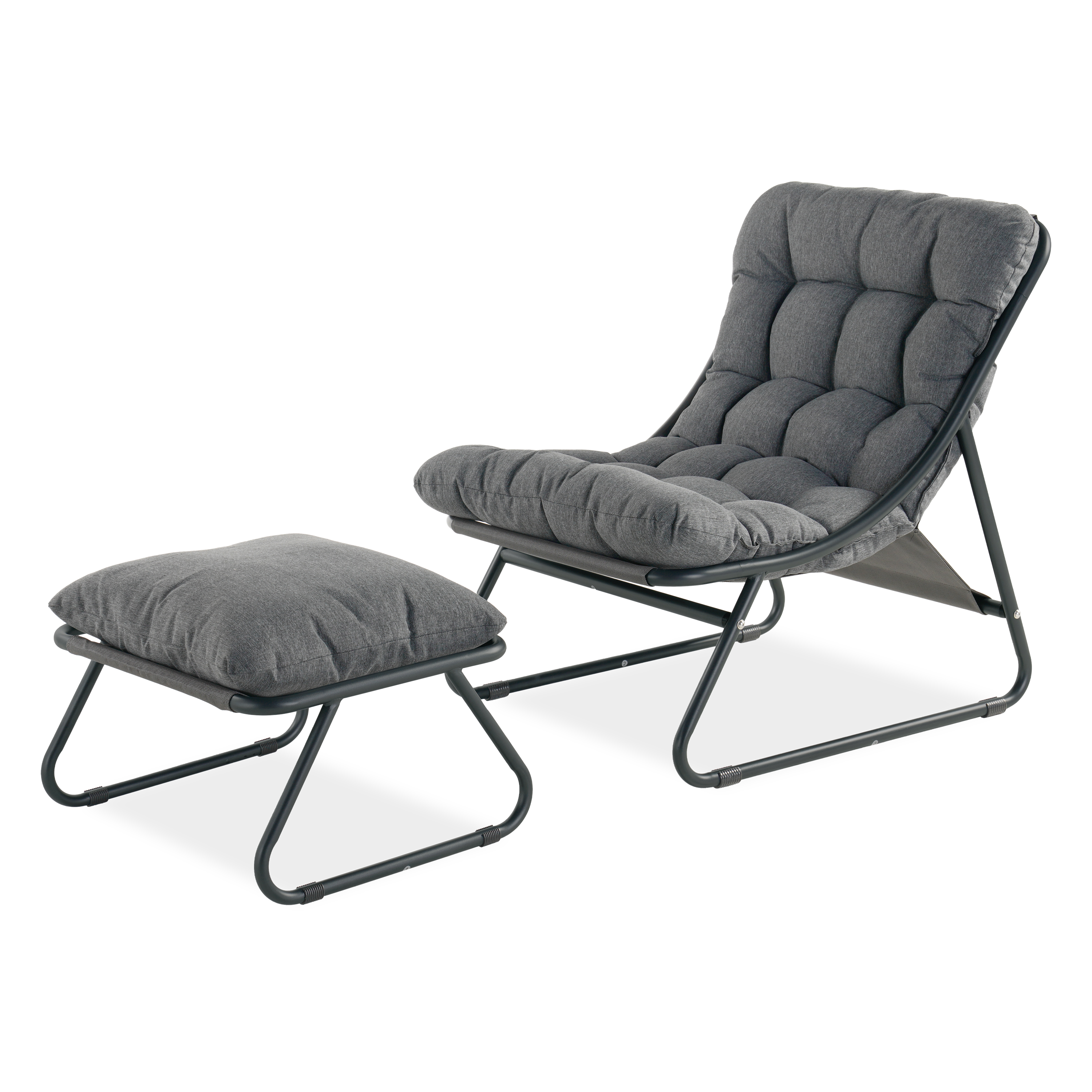 VISTA RELAX Tmavě šedá terasová souprava - Bjørkka