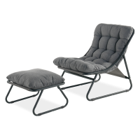 VISTA RELAX Tmavě šedá terasová souprava - Bjørkka