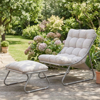 Aranżacja na ogrodzie antracytowych mebli vista caffe