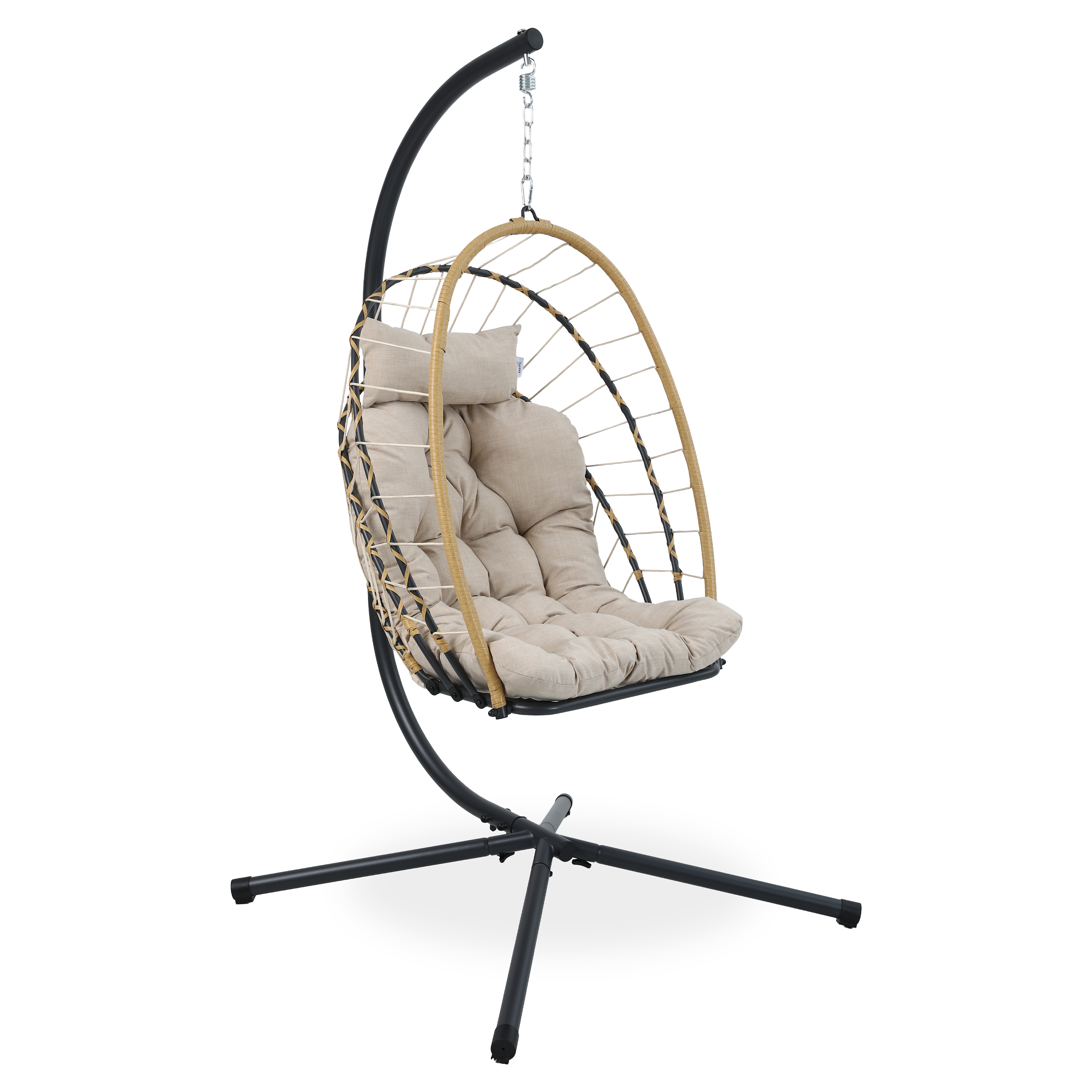 Zahradní houpačka kokon MILOS Beige - Bjørkka