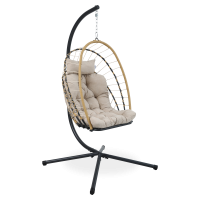 Zahradní houpačka kokon MILOS Beige - Bjørkka