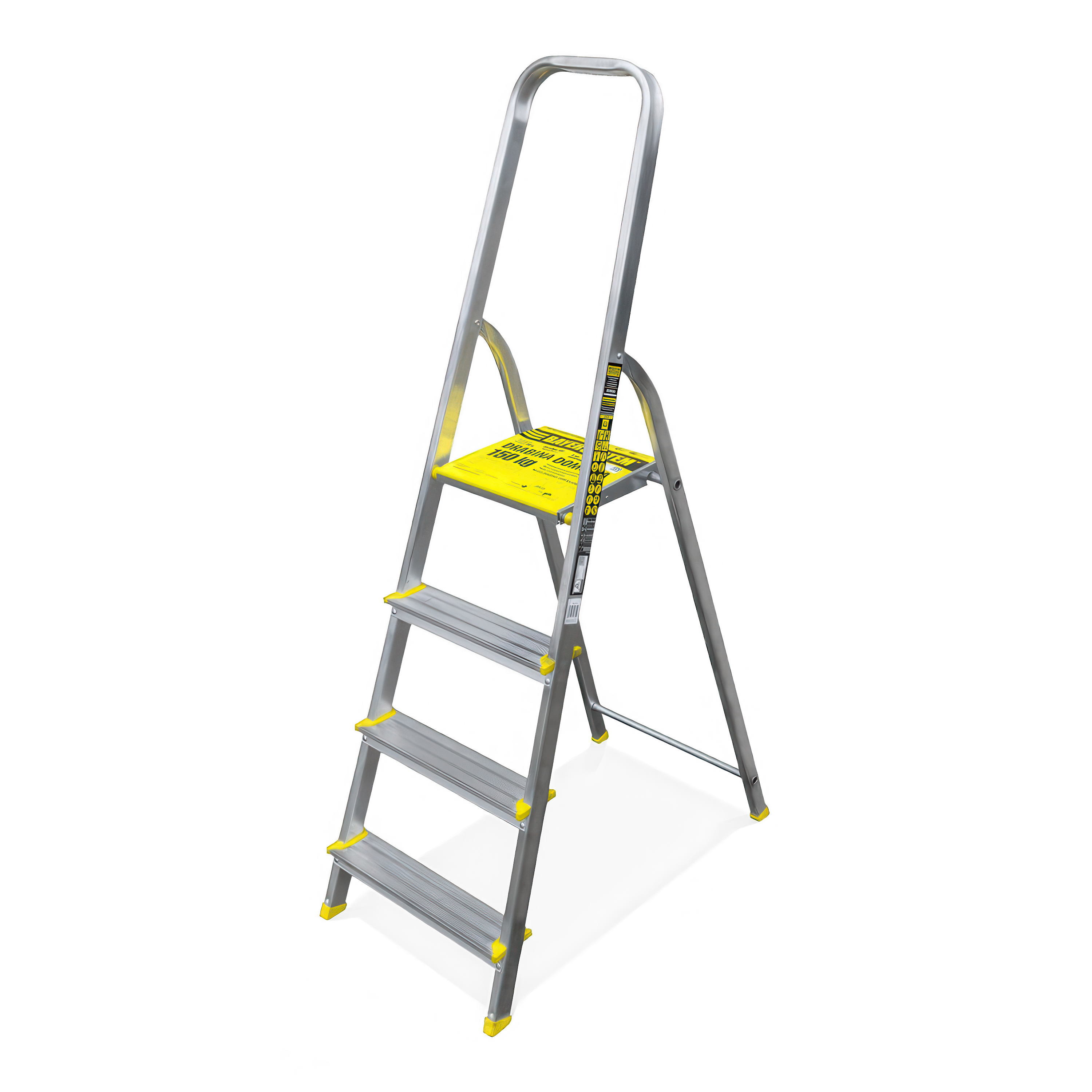 Čtyřstupňový hliníkový žebřík BS-DA4, 150 kg - BAYERSYSTEM