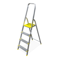 Čtyřstupňový hliníkový žebřík BS-DA4, 150 kg - BAYERSYSTEM