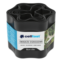 Zahradní obruba 15 cm x 9,0 m černá Cellfast