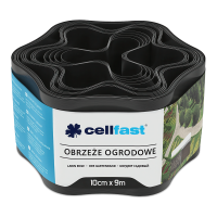 Zahradní obruba 10 cm x 9,0 m černá Cellfast
