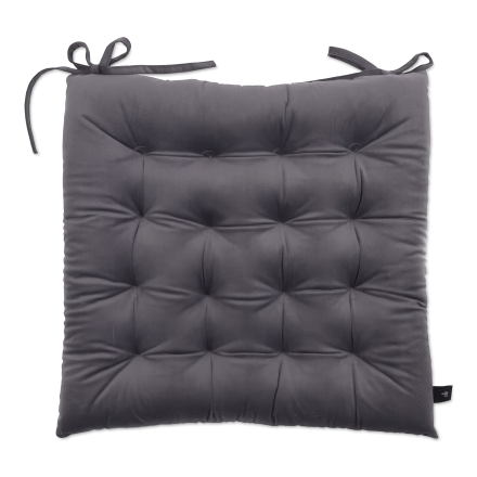 Srebrna poduszka na krzesło ogrodowe od moodme