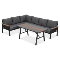 ASCONA DINING Tmavě šedý zahradní kout - Focus Garden