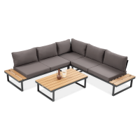 Rohová pohovka EMERSON Dark Grey do obývacího pokoje