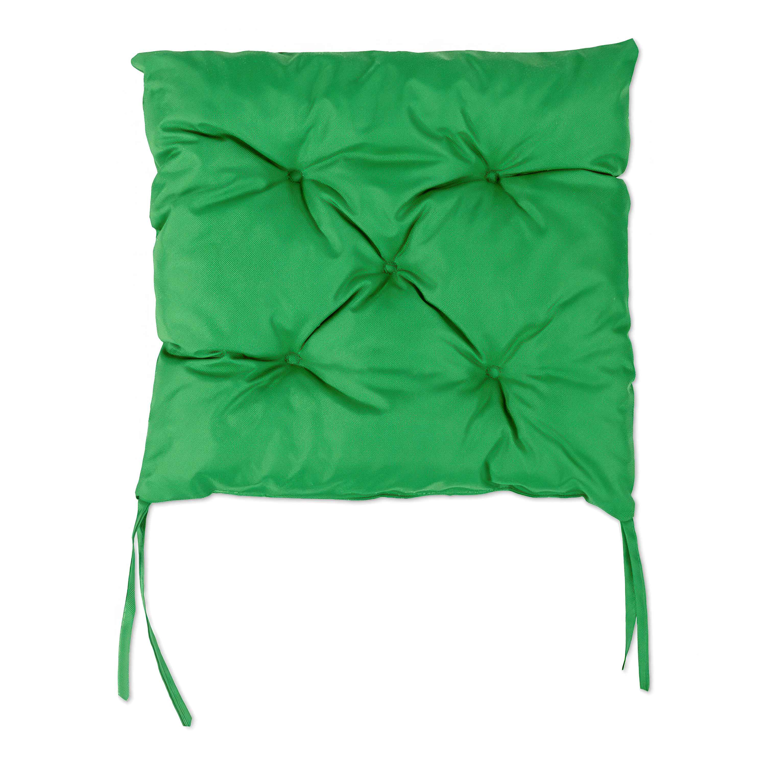 Zielona poduszka na krzesła ogrodowe 