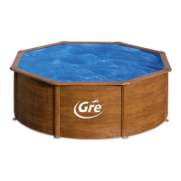 Celoroční zahradní bazén Gre PACIFIC 350 cm x 120 cm