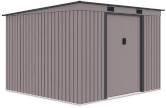 Kůlna na nářadí OREGON 261x241cm teplá šedá - Hardmaister