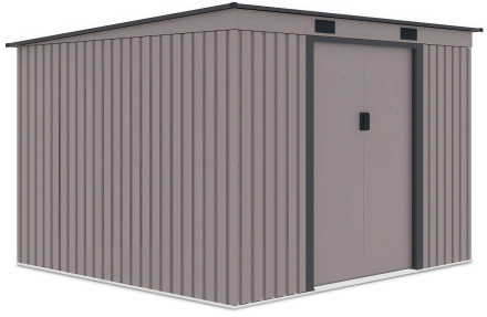 Kůlna na nářadí OREGON 261x241cm teplá šedá - Hardmaister