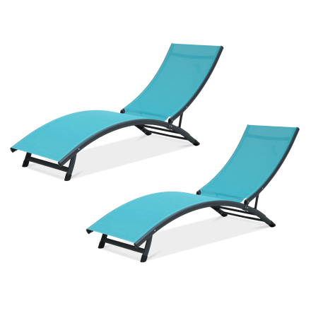 Leżak ogrodowy STAR Blue 2 szt - Focus Garden