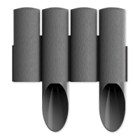 Zahradní palisáda 4 STANDARD 15,5 cm x 2,3 m Graphite Cellfast