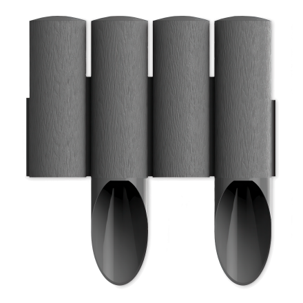 Zahradní palisáda 4 STANDARD 15,5 cm x 2,3 m Graphite Cellfast