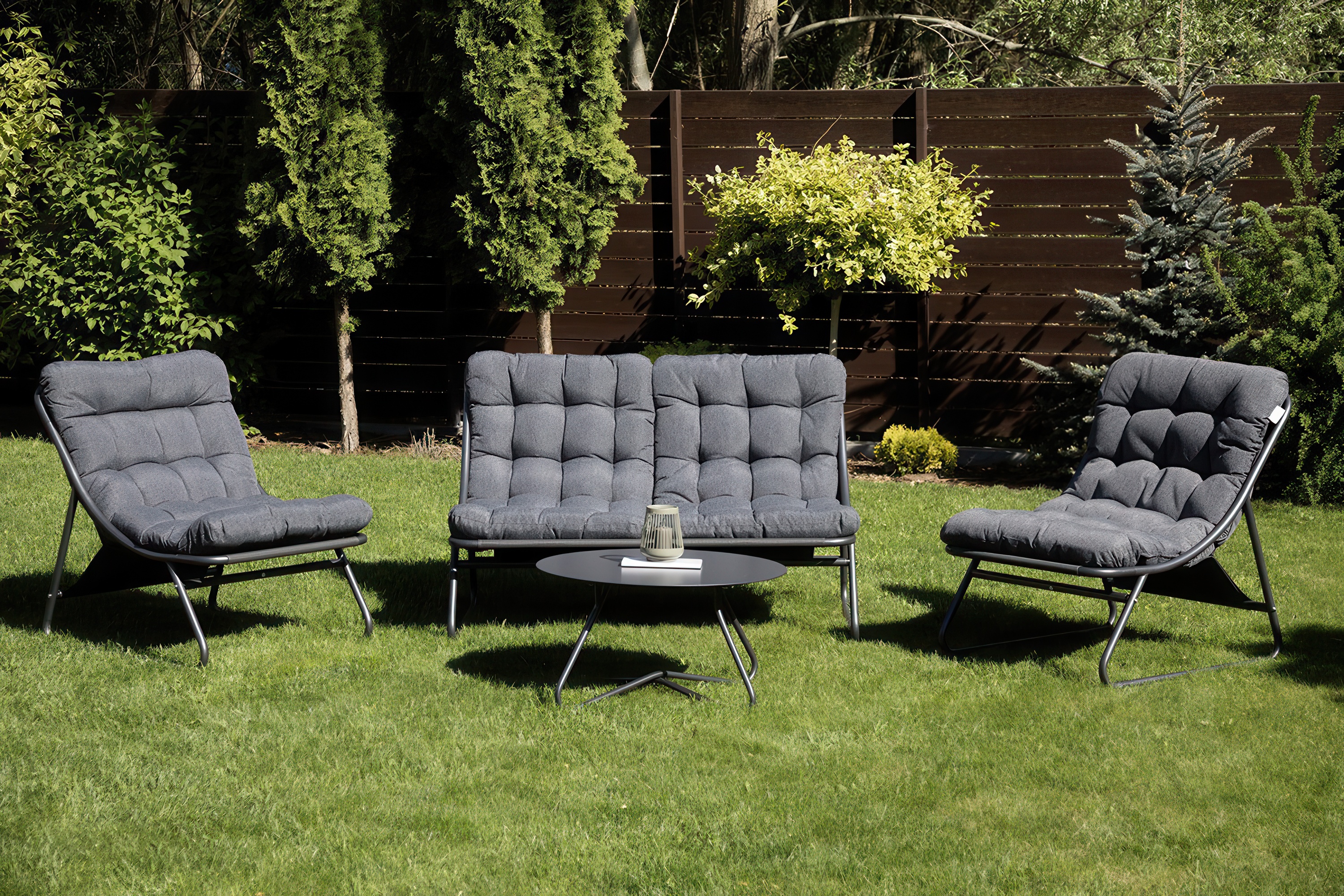 Zahradní set VISTA CAFFE Dark Grey - Focus Garden 