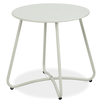 ART Světle béžový zahradní stůl, průměr 45 cm - Focus Garden