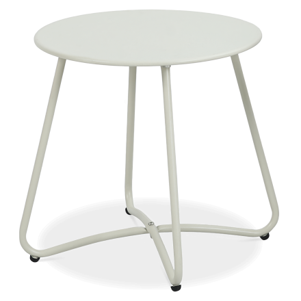 ART Světle béžový zahradní stůl, průměr 45 cm - Focus Garden